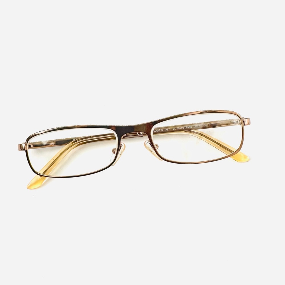 Dior Gold with Crystals Optical Frame-Christian Dior